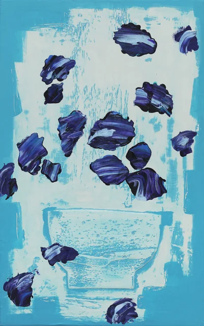담다,                  판넬위아크릴,분채 33x53cm.JPG
